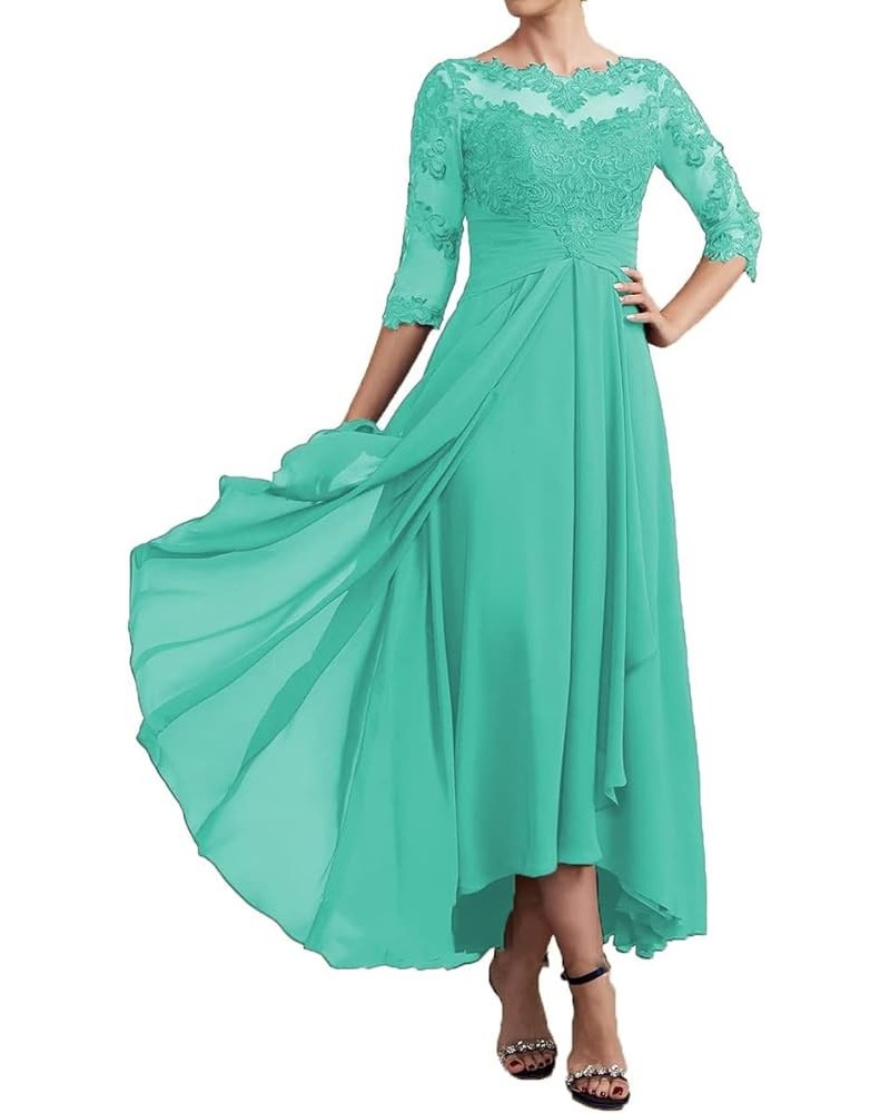 Mother of The Bride Dress Scoop Neck Chiffon Wedding Guest Formal Evening Gowns Party Dress Spa $22.79 Dresses