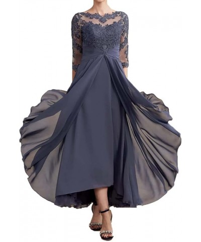 Mother of The Bride Dress Scoop Neck Chiffon Wedding Guest Formal Evening Gowns Party Dress Spa $22.79 Dresses