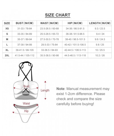 Women Two Piece Swimsuit Sexy Swimwear Halter String Triangle Bikini Sets Pattern 205 $15.11 Swimsuits