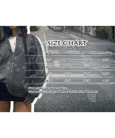 Y2k Hoodie Women Star Letter Print Zip up Loose Hoodies Oversized Goth Sweatshirt Harajuku Aesthetic Jacket White $14.19 Hood...