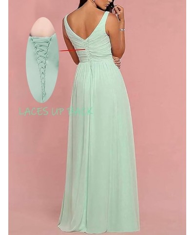 Exquisite Chiffon Formal with Side Slit for Women Long Bridesmaid Dresses Pink $32.93 Dresses