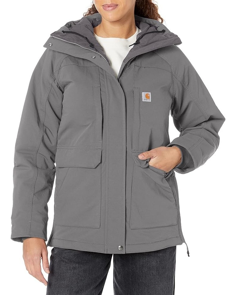 Women's Super Dux Relaxed Fit Insulated Traditional Coat Gravel $59.50 Uniforms