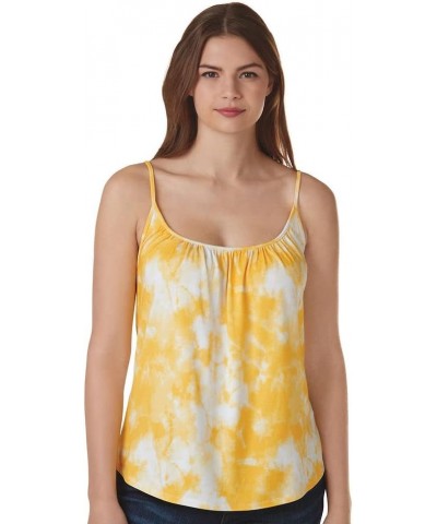 Masseys Draped Cami Yellow Tie-dye $8.54 Tanks