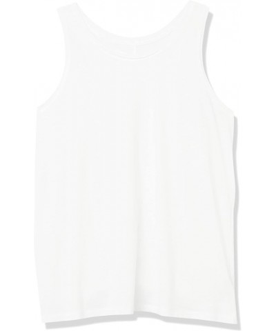 Women's Lauren Scoop-Neck Relaxed Racer Tank Top White $10.67 Tanks