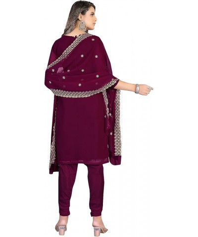 GJ Fashion Indian Style Kurta Palazzo Salwar Suit with Designer Dupatta for Girls & Women Magenta!.5 $29.27 Suits