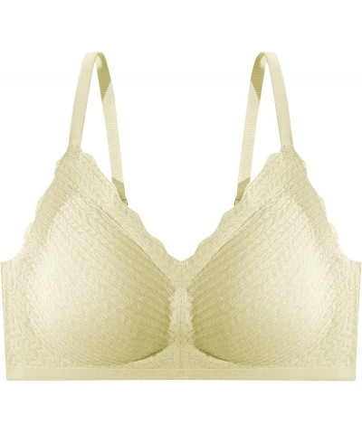 Women's Underwire Bras Extra-Expansion Seamless Soft Sports Chest Gathered Cup Three Hook and Eye Bra, M-2XL White $9.16 Ling...