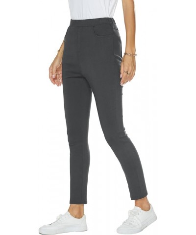 Women's Stretch Skinny Dress Pants Tummy Control Pant Pull On Leggings for Work Business Casual Pant [S-2XL] Gray $10.39 Legg...