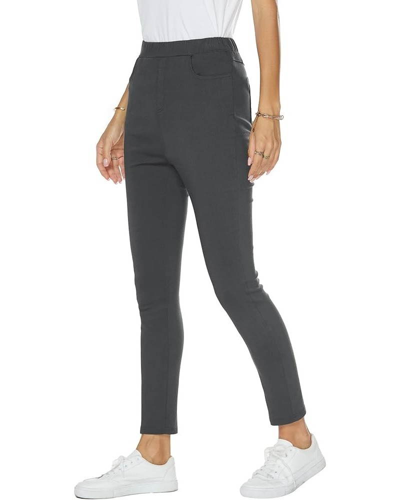 Women's Stretch Skinny Dress Pants Tummy Control Pant Pull On Leggings for Work Business Casual Pant [S-2XL] Gray $10.39 Legg...