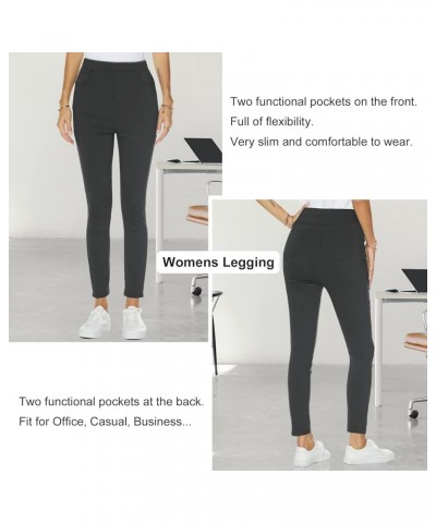 Women's Stretch Skinny Dress Pants Tummy Control Pant Pull On Leggings for Work Business Casual Pant [S-2XL] Gray $10.39 Legg...