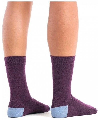 Women's Lifestyle Fine Gauge Crew Socks Nightshade/Kyanite $11.05 Activewear