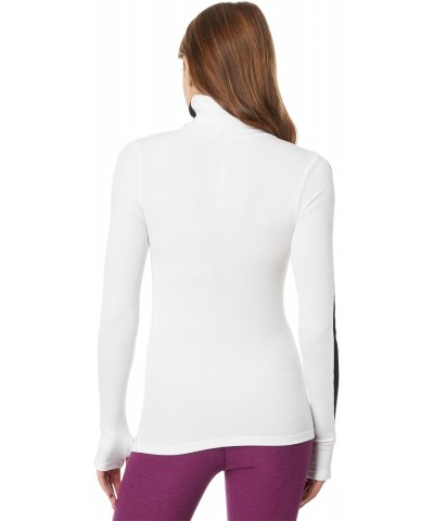 Jackson Rib Full Length Turtleneck White/Black XS $51.50 Sweaters