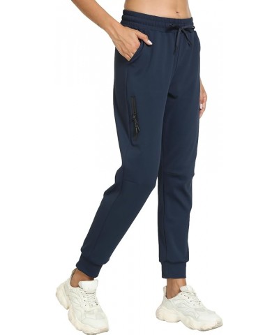 Joggers for Women with Pockets-Lightweight Dri-Fit Workout Athletic Womens Sweatpants for Yoga Casual Pants Navy Blue $14.70 ...