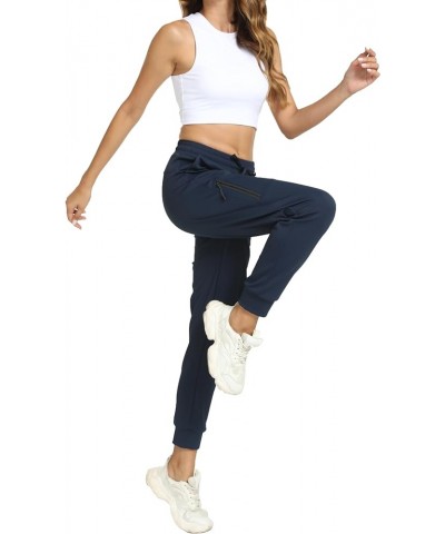 Joggers for Women with Pockets-Lightweight Dri-Fit Workout Athletic Womens Sweatpants for Yoga Casual Pants Navy Blue $14.70 ...