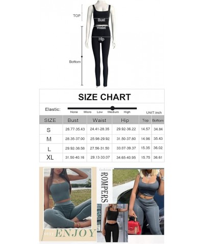 XS-3XL Casual Workout Short Sets 2 Piece Outfits for Women Ribbed Crop Tank Top High Waist Leggings activewear L-rose Red $12...