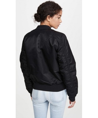 Women's MA-1 Flight Jacket Black $88.15 Jackets