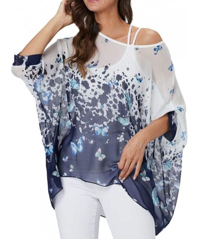 Women Chiffon Blouse Floral Batwing Sleeve Beach Cover Up Loose Tunic Shirt Tops¡­ 4348 $10.08 Swimsuits