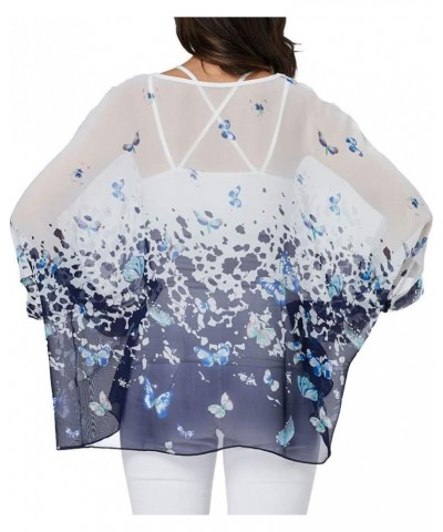 Women Chiffon Blouse Floral Batwing Sleeve Beach Cover Up Loose Tunic Shirt Tops¡­ 4348 $10.08 Swimsuits