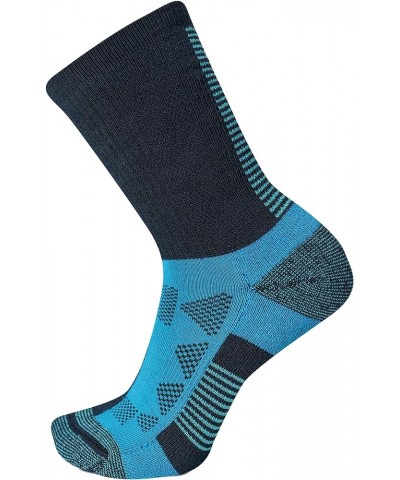 Men's and Women's Moab Speed Lightweight Hiking Socks-1 Pair-Unisex Sustainable Coolmax Ecomade Crew - Navy $9.66 Socks