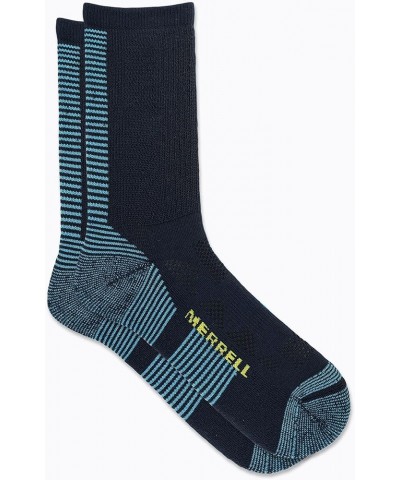 Men's and Women's Moab Speed Lightweight Hiking Socks-1 Pair-Unisex Sustainable Coolmax Ecomade Crew - Navy $9.66 Socks