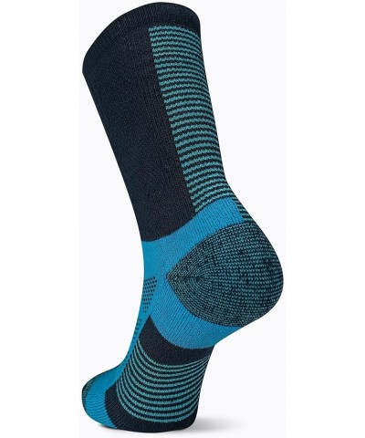 Men's and Women's Moab Speed Lightweight Hiking Socks-1 Pair-Unisex Sustainable Coolmax Ecomade Crew - Navy $9.66 Socks