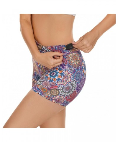 Yoga Shorts for Women, High Waist Biker Shorts, Tummy Control Workout Short with Side Pockets 5" Mandala $9.17 Activewear