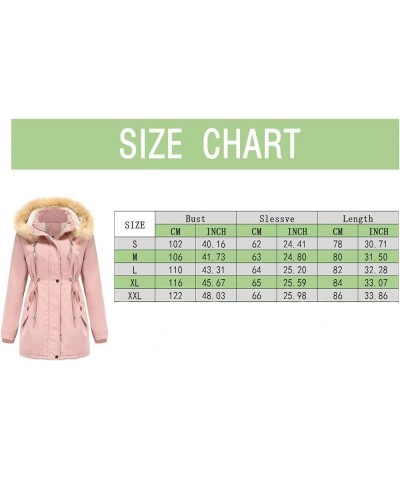 Women's Winter Thicken Military Parka Jacket Waterproof Removable Hood with Fur Warm Fleece Puffer Coats Outwear A1-black $31...