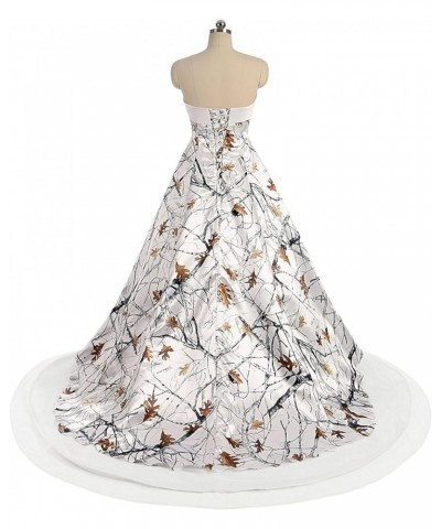 White Camo Bridal Dresses High Low Quinceanera Prom Gown 2024 Fuchsia & Camo $41.66 Dresses