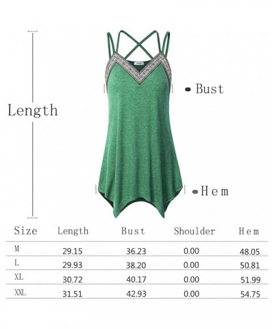 Womens Spaghetti Strap Cami Tank Tops Flowy Irregular Hem Camisoles Purple $11.39 Tanks