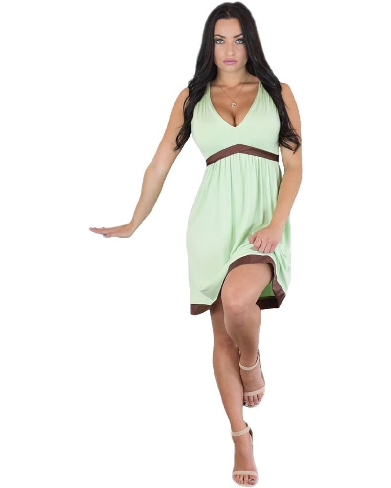 Women's Sleeveless Summer Sundress Mint Chocolate Chip $10.32 Dresses