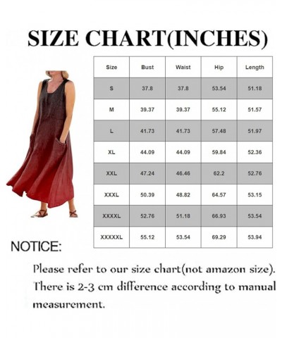 Summer Dresses for Women Casual Stripe Button V Neck Sleeveless Pocket Holiday Dress Floral Party Beach Sundress Midi Dress 2...