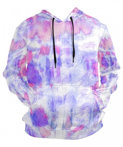 Rainbow Bisexual Pride Color Style Hoodie for Unisex Pullover Adult Long Sleeves Casual Thin Clothing Tie Dye Purple Blue $16...