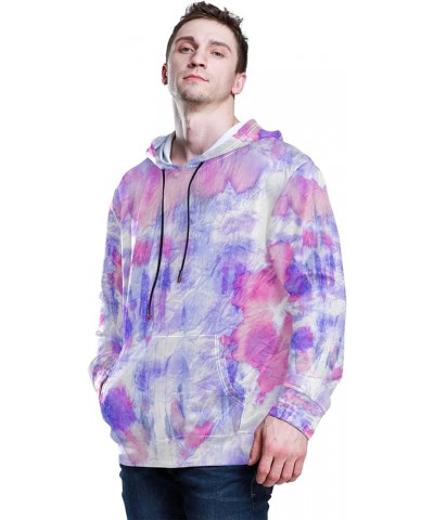 Rainbow Bisexual Pride Color Style Hoodie for Unisex Pullover Adult Long Sleeves Casual Thin Clothing Tie Dye Purple Blue $16...