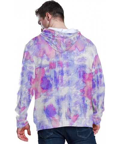 Rainbow Bisexual Pride Color Style Hoodie for Unisex Pullover Adult Long Sleeves Casual Thin Clothing Tie Dye Purple Blue $16...