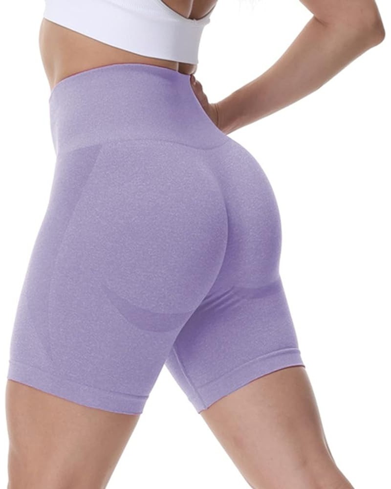 Biker Shorts Women Smile Contour Seamless Workout Shorts Soft Stretch Running Dance Volleyball Gym Sport Fitness Shorts 34-pu...