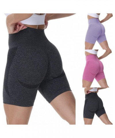 Biker Shorts Women Smile Contour Seamless Workout Shorts Soft Stretch Running Dance Volleyball Gym Sport Fitness Shorts 34-pu...