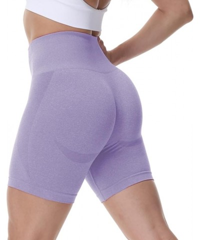 Biker Shorts Women Smile Contour Seamless Workout Shorts Soft Stretch Running Dance Volleyball Gym Sport Fitness Shorts 34-pu...