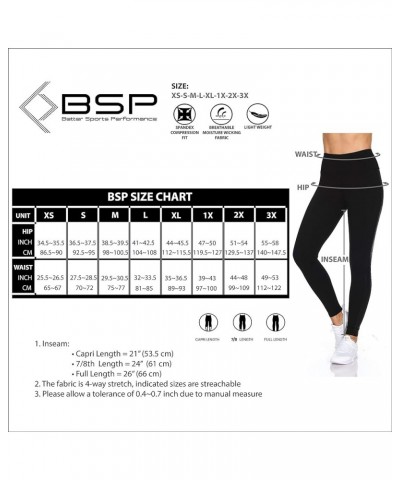 7/8 Workout Leggings for Women with Rubber Pattern, Compression Yoga Pants Grey Snake- Inner Pocket $13.25 Leggings