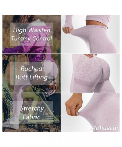 High Waisted Leggings for Women Tummy Control Butt Lifting Yoga Pants Workout Compression Tights (3) Light Purple $14.21 Legg...