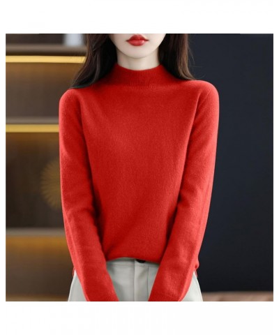 Cashmere Sweaters for Women,100% Cashmere Long Sleeve Crew Neck Lightweight Soft Knitted Pullover Knitted Jumpers 1-wine $10....