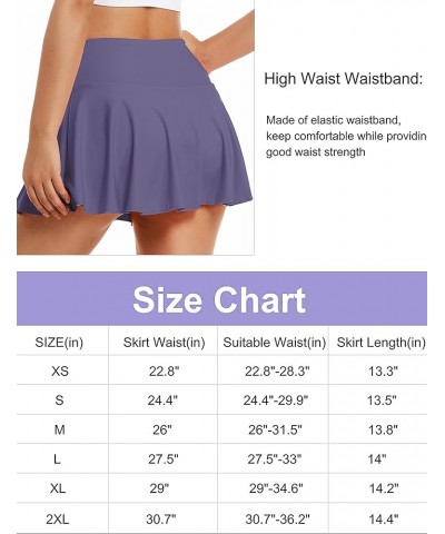 Pleated Tennis Skirts for Women, Womens Golf Skirts with Pockets High Waisted Athletic Running Workout Skort Skirt Purple $15...