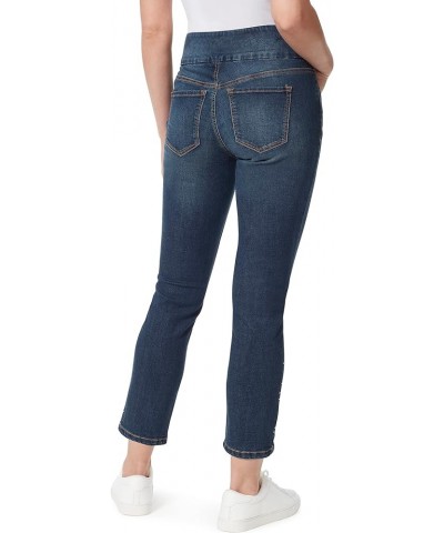 Women's Amanda Pull on High Rise Ankle Caraway - Rhinestuds $15.26 Jeans