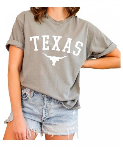 Texas Skull T-Shirt:, Graphic Tee for Women, Men, Unisex, 100% Cotton Grey $15.29 T-Shirts