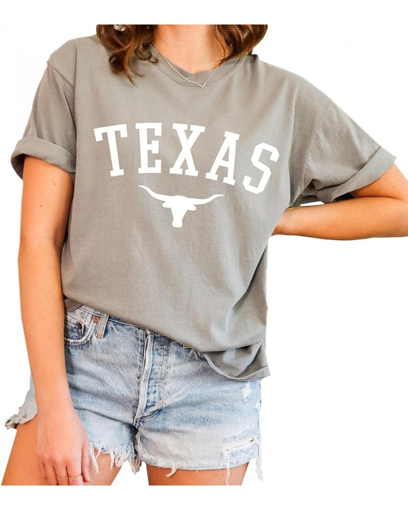 Texas Skull T-Shirt:, Graphic Tee for Women, Men, Unisex, 100% Cotton Grey $15.29 T-Shirts