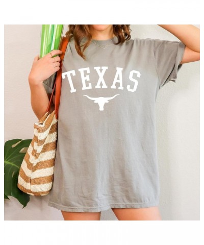 Texas Skull T-Shirt:, Graphic Tee for Women, Men, Unisex, 100% Cotton Grey $15.29 T-Shirts