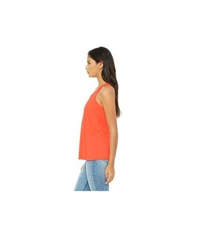 Bella Canvas Women's Flowy Racer Back Light Tank Top Coral $8.36 Tanks