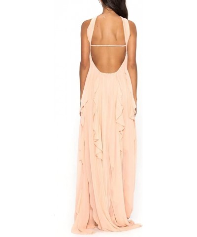 Women Y2k Bodycon Corset Maxi Dress Square Neck Spaghetti Strap Bustier Long Dress Low Cut Going Out Sundress E-pink $13.99 D...