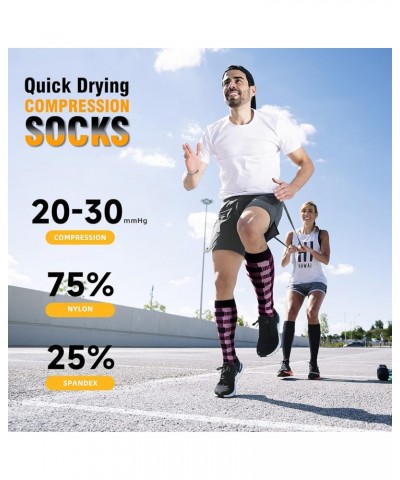 Compression Socks for Women & Men Circulation 6 Pairs Compression Socks 20-30 mmhg Best for Running,Nurse,Travel Assorted - 0...