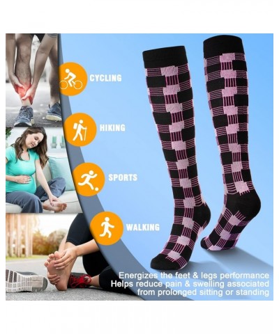 Compression Socks for Women & Men Circulation 6 Pairs Compression Socks 20-30 mmhg Best for Running,Nurse,Travel Assorted - 0...