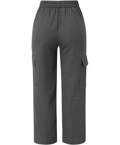 Womens Business Casual Pants Plus Women Wide Leg Pants for Women Work Business Casual High Waisted Dress Pants Pants4-grey $1...