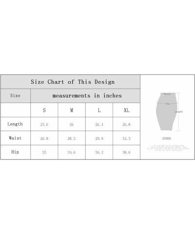 Women's Knee Length Stretch Pencil Skirt High Waisted Bodycon Midi Straight Skirt Light Grey $14.92 Skirts